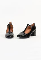 Linaria Court Shoes - Black Patent
