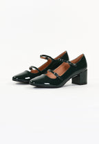 Pivoine Court Shoes - Patent Green