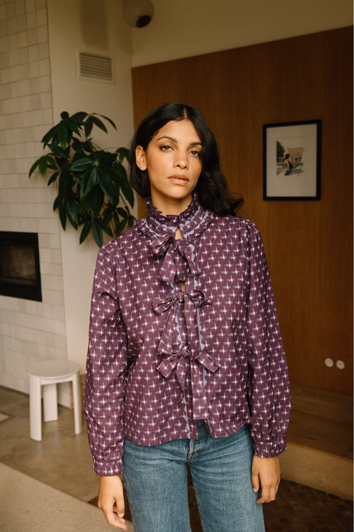 Surchemise Juliette - Ikat Violet