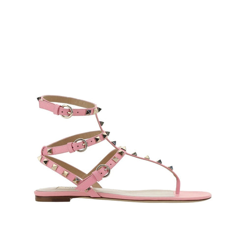 Valentino Garavani Rockstud Flip-Flop Sandals - Pink - Woman