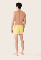 Jacques Gingham Cotton Boxers - Lemon Yellow