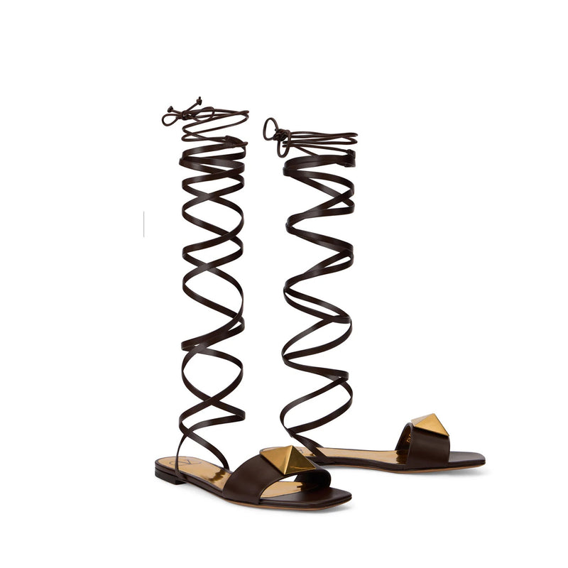 Sandales - Valentino Garavani Spiral - Brown