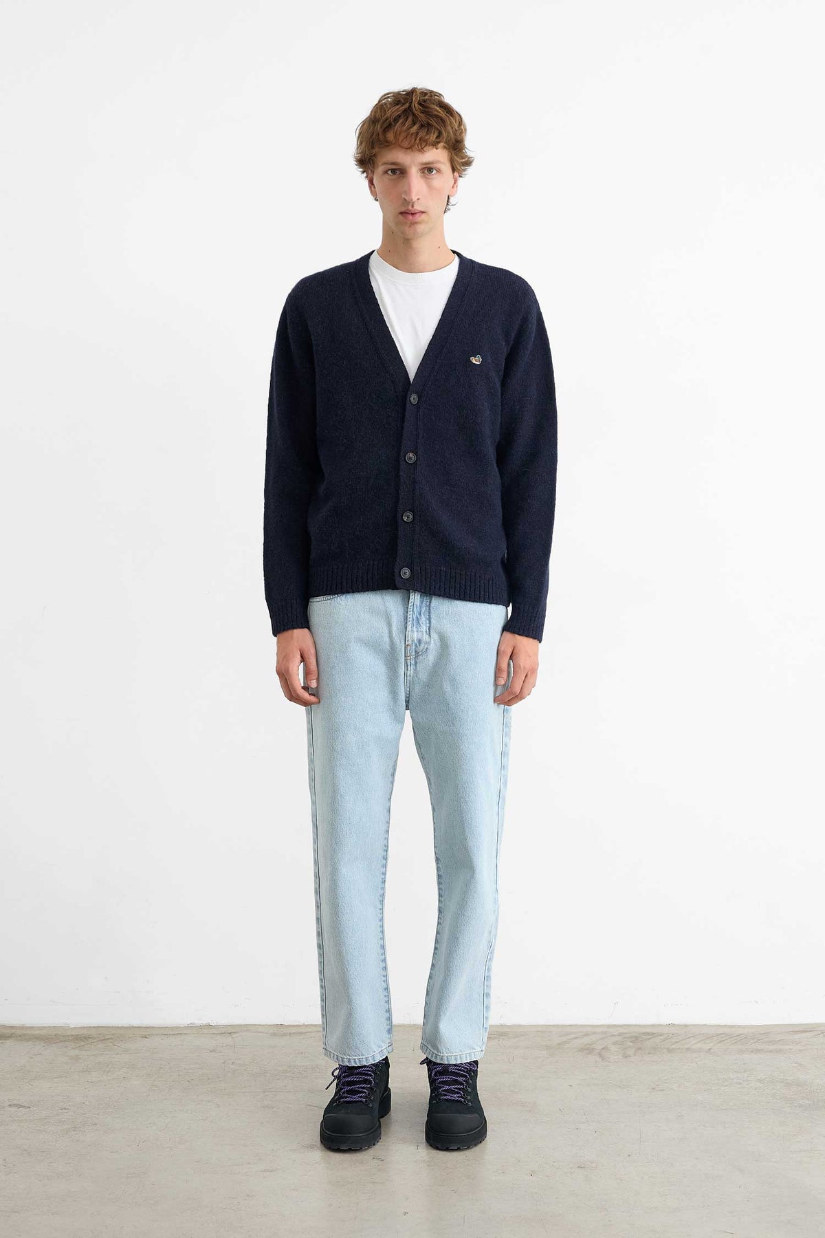 Cardigan Duck Patch Navy