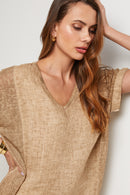 Top - Camel - Mujer