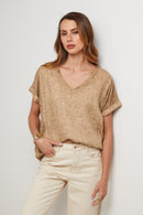 Top - Camel - Mujer