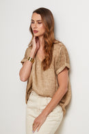 Top - Camel - Mujer
