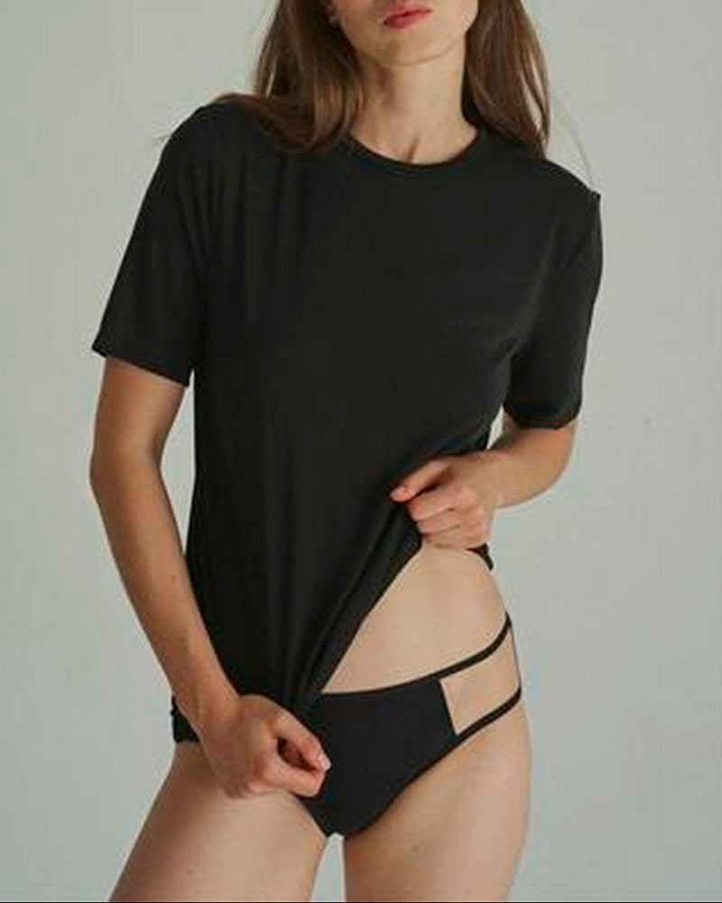 Tshirt Log Out - Black