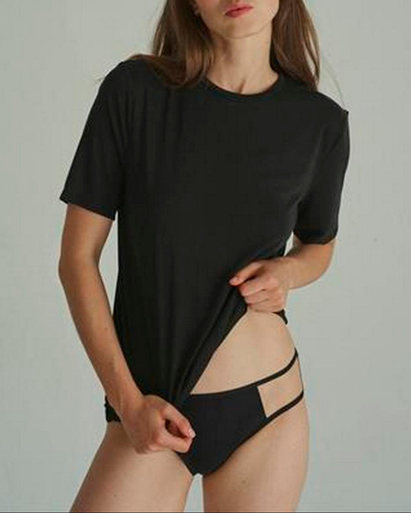 Tshirt Log Out - Black