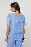 Autour Du Lin - Tunique - Indigo - Femme