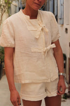 Blouse Célestine lin écru