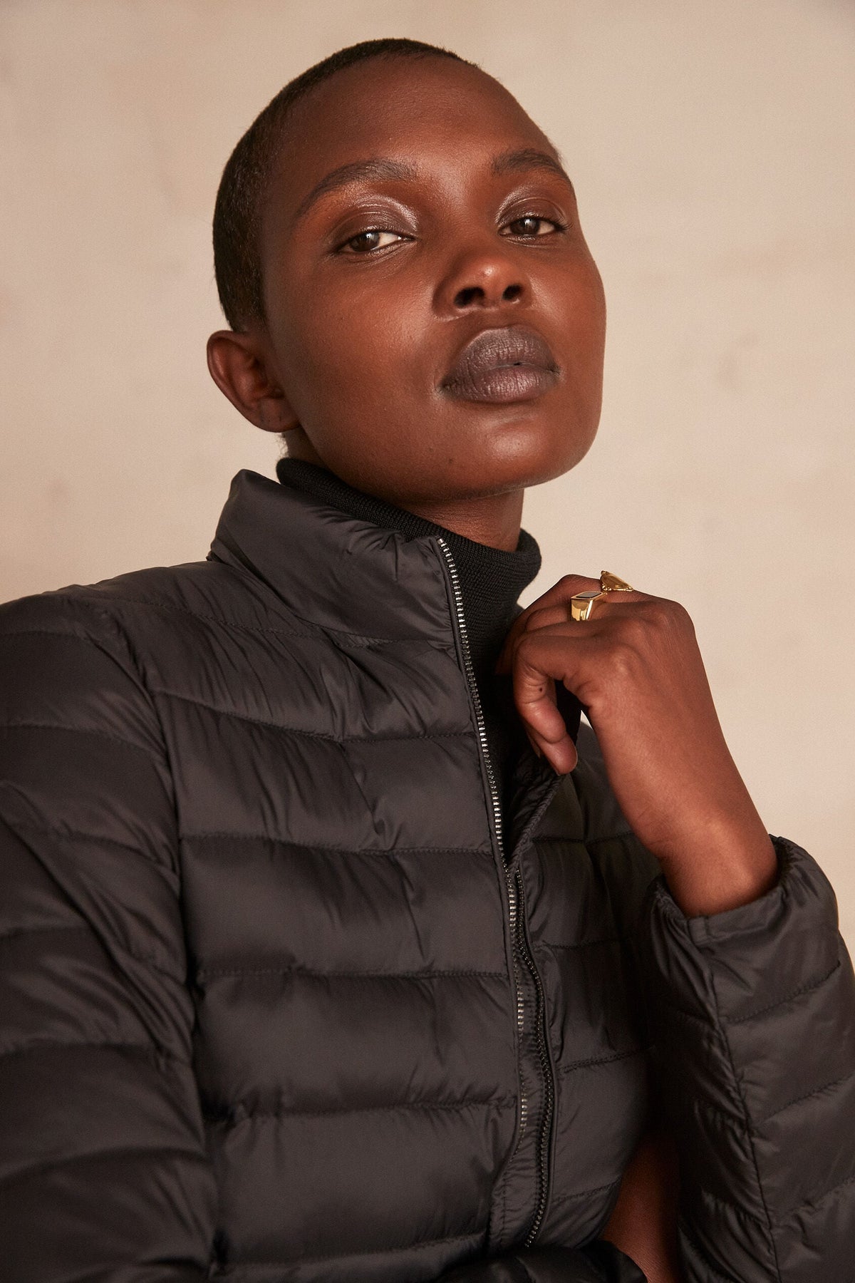 Olivia Puffer Jacket - Black