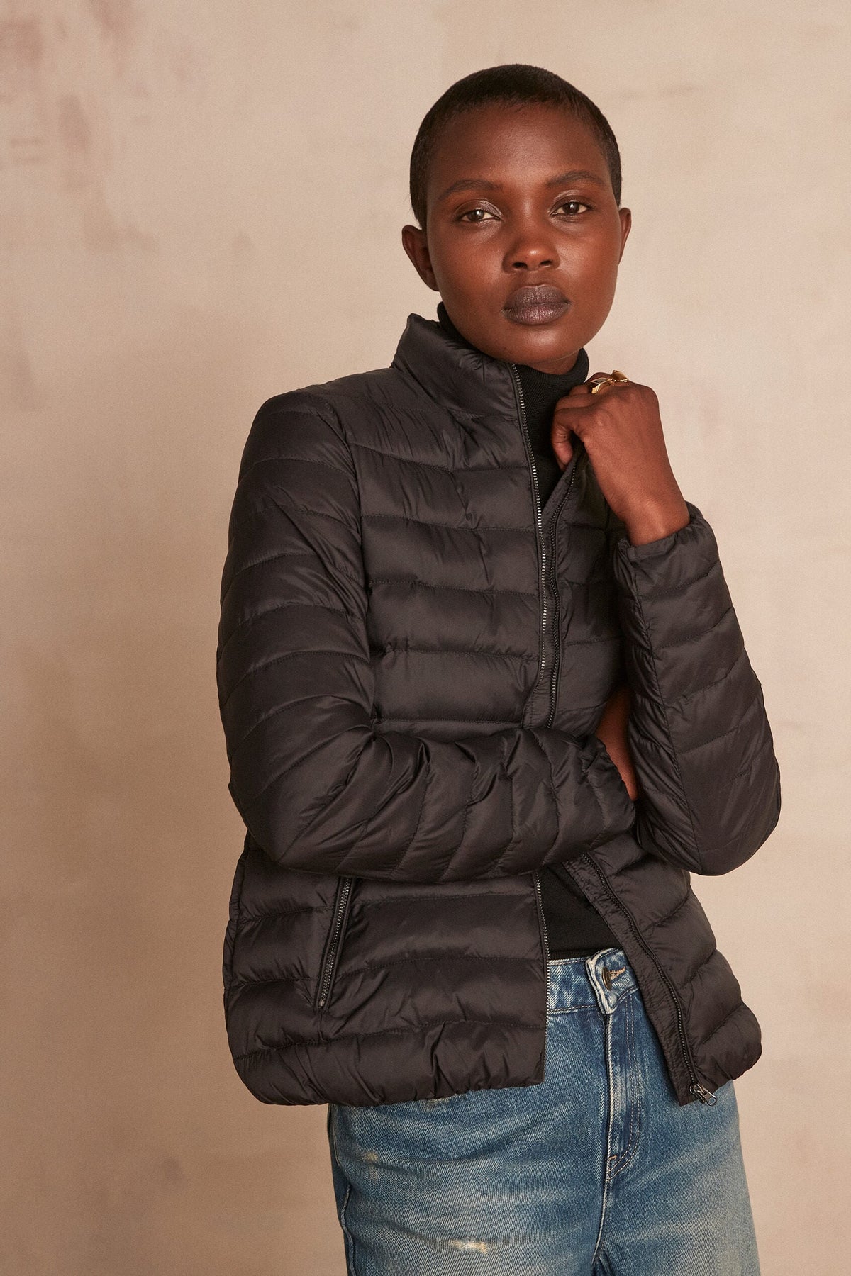 Olivia Puffer Jacket - Black