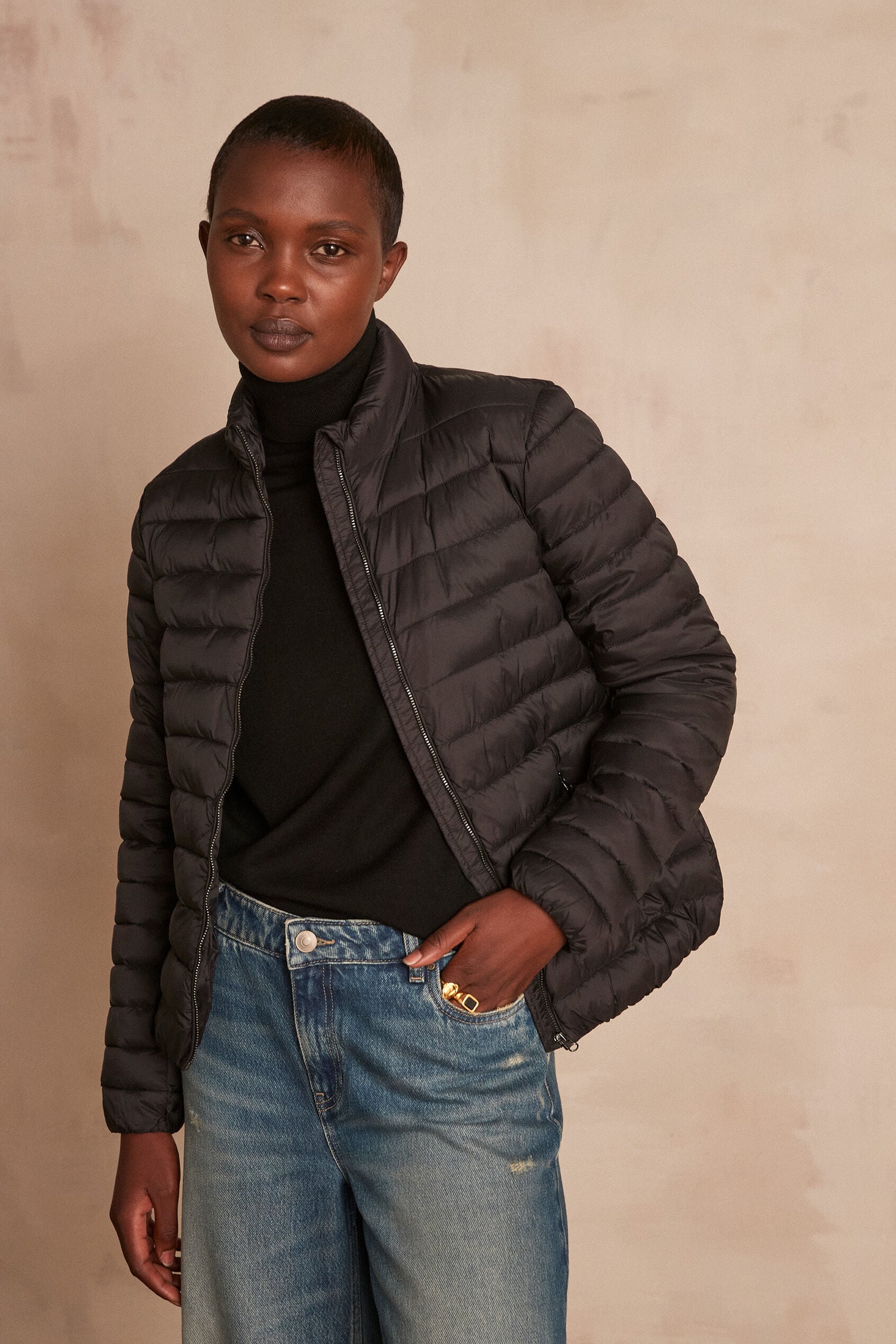 Olivia Puffer Jacket - Black