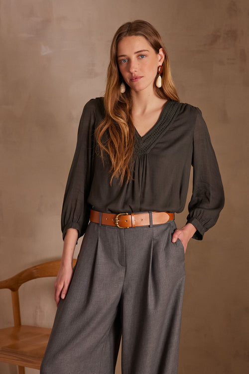 Chemisier Taylor - Kaki