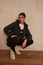 Mina Puffer Jacket - Black