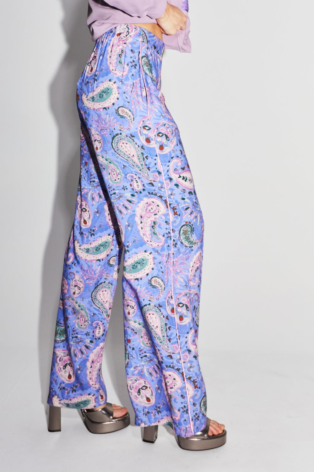 Le Pantalon Aurora Magic Paisley Lavande