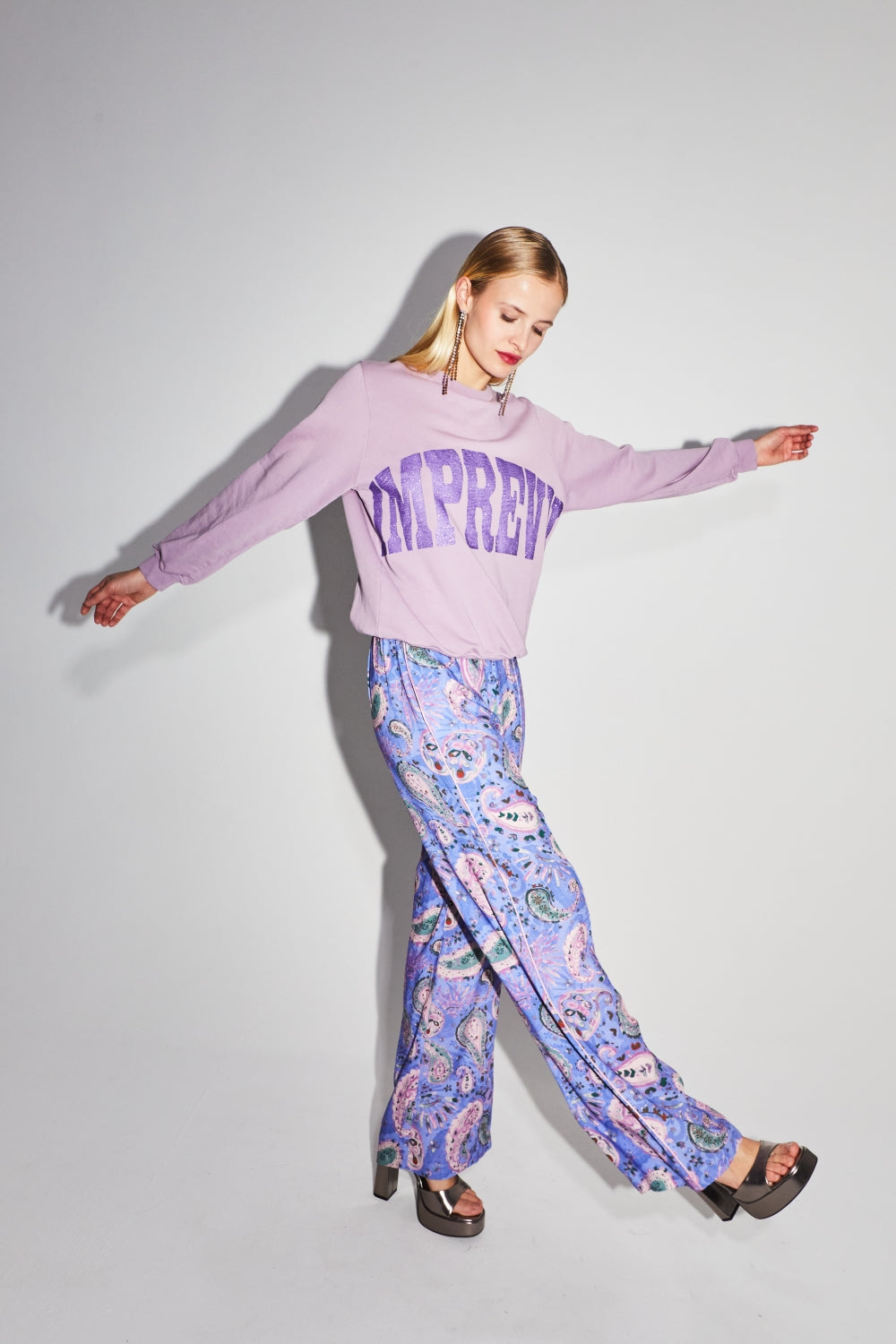 Le Pantalon Aurora Magic Paisley Lavande