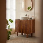 Milo - Meuble De Salle De Bain - Manguier - Marron Foncé