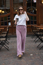 Marius Crochet Pants Green/Lilac