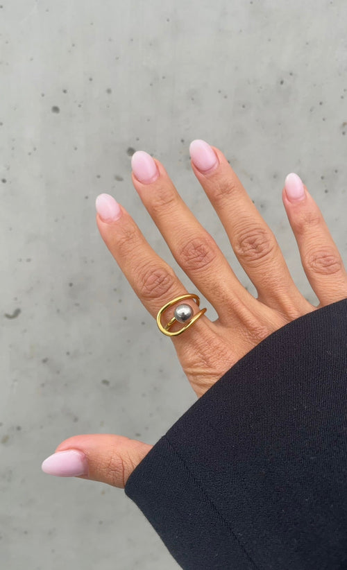 Bague Pearl Grunge