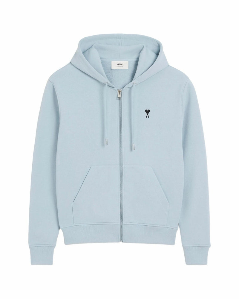 Sweat à capuche zippé Ami De Coeur – Ami Paris – Sky