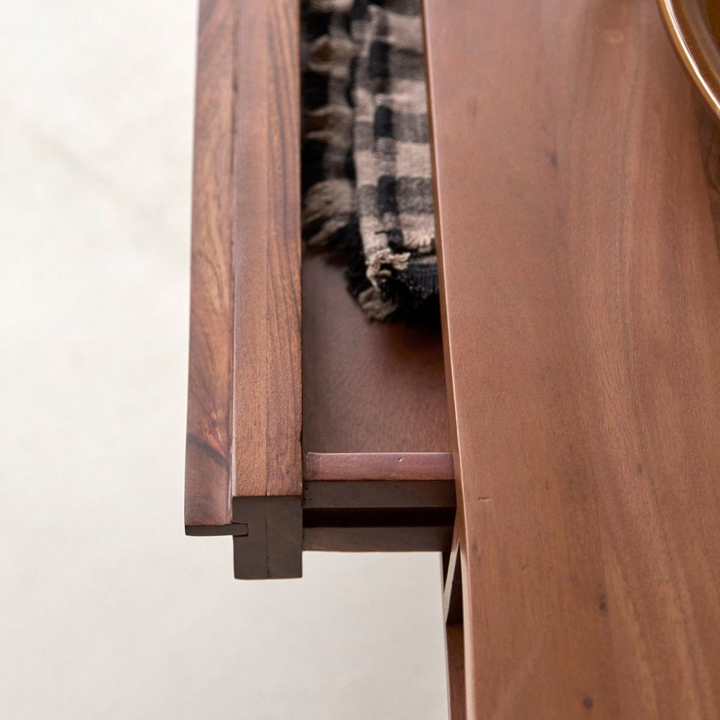 Niels - Table Basse - Acacia - Marron Foncé