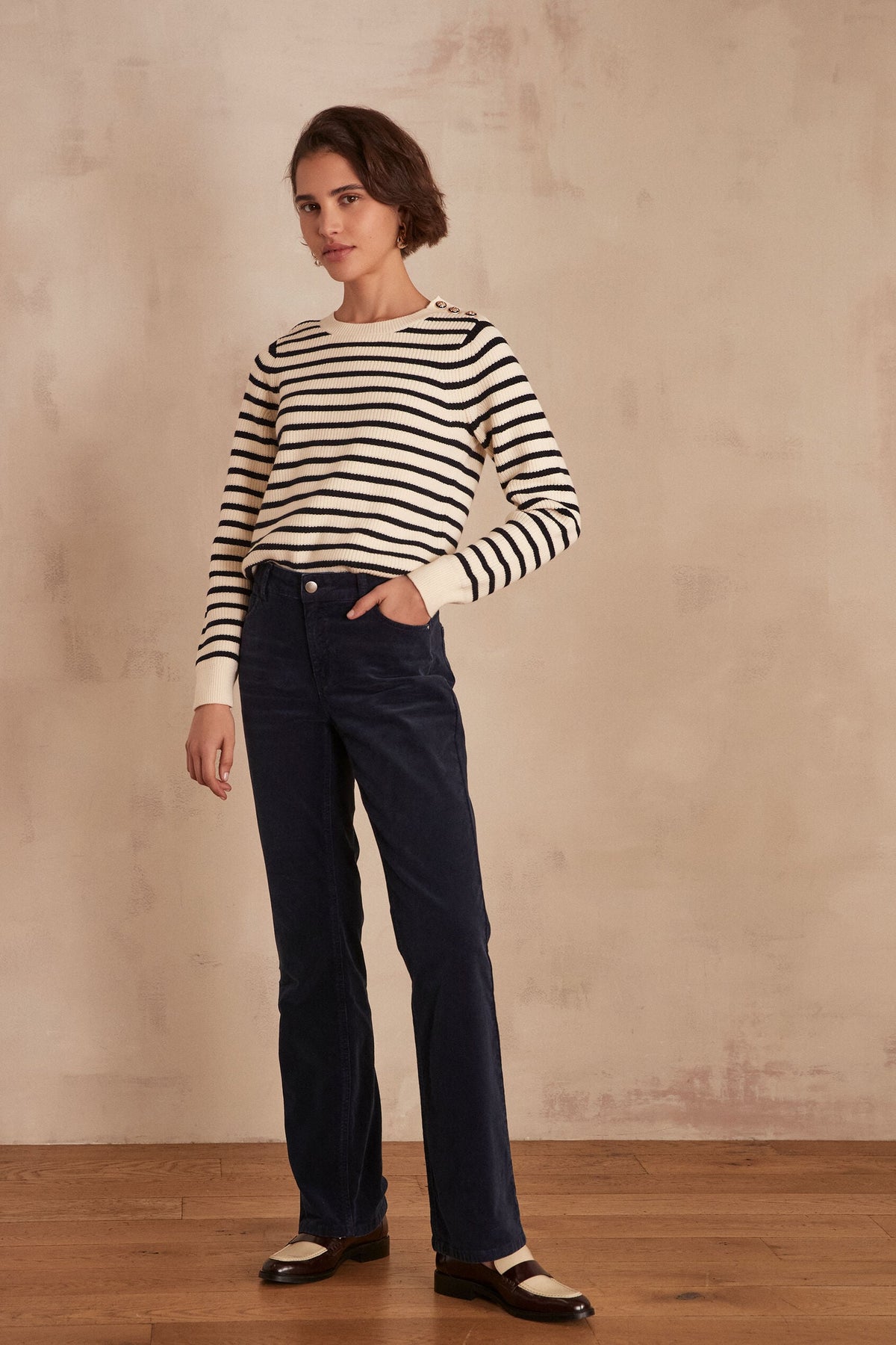 Vanina Velvet Trousers - Ink