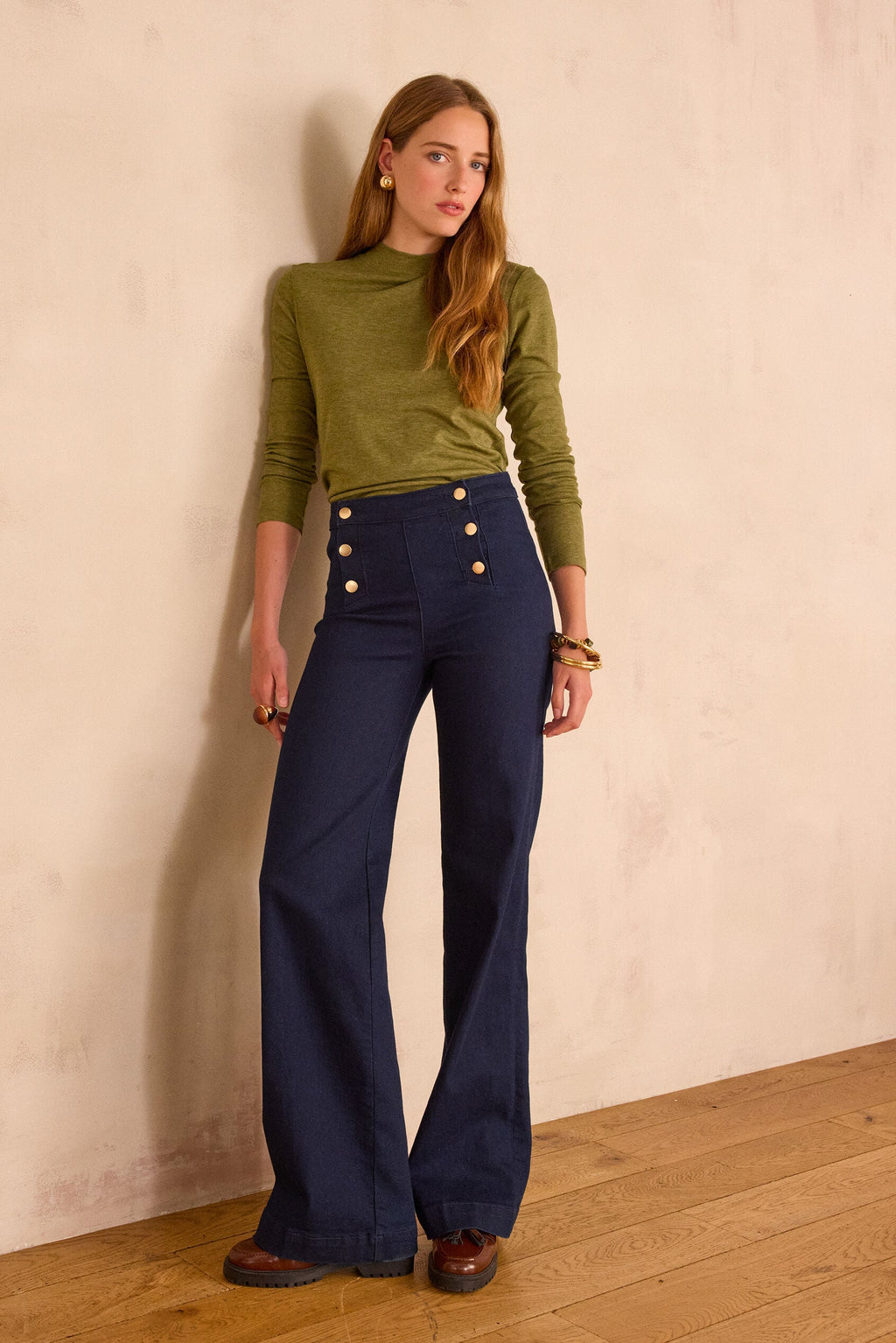 Oxan Denim Trousers - Celadon