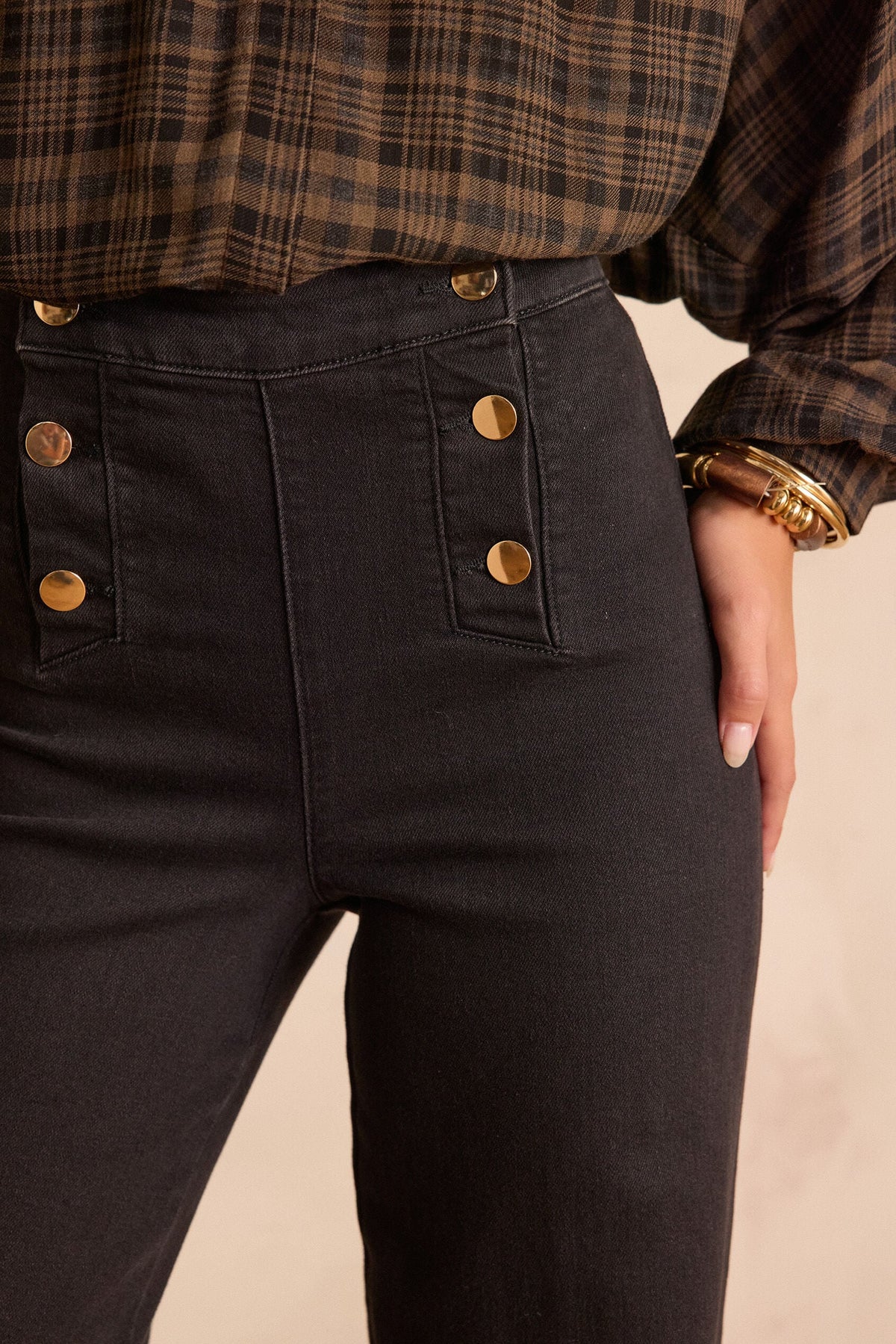 Oxan Denim Trousers - Black