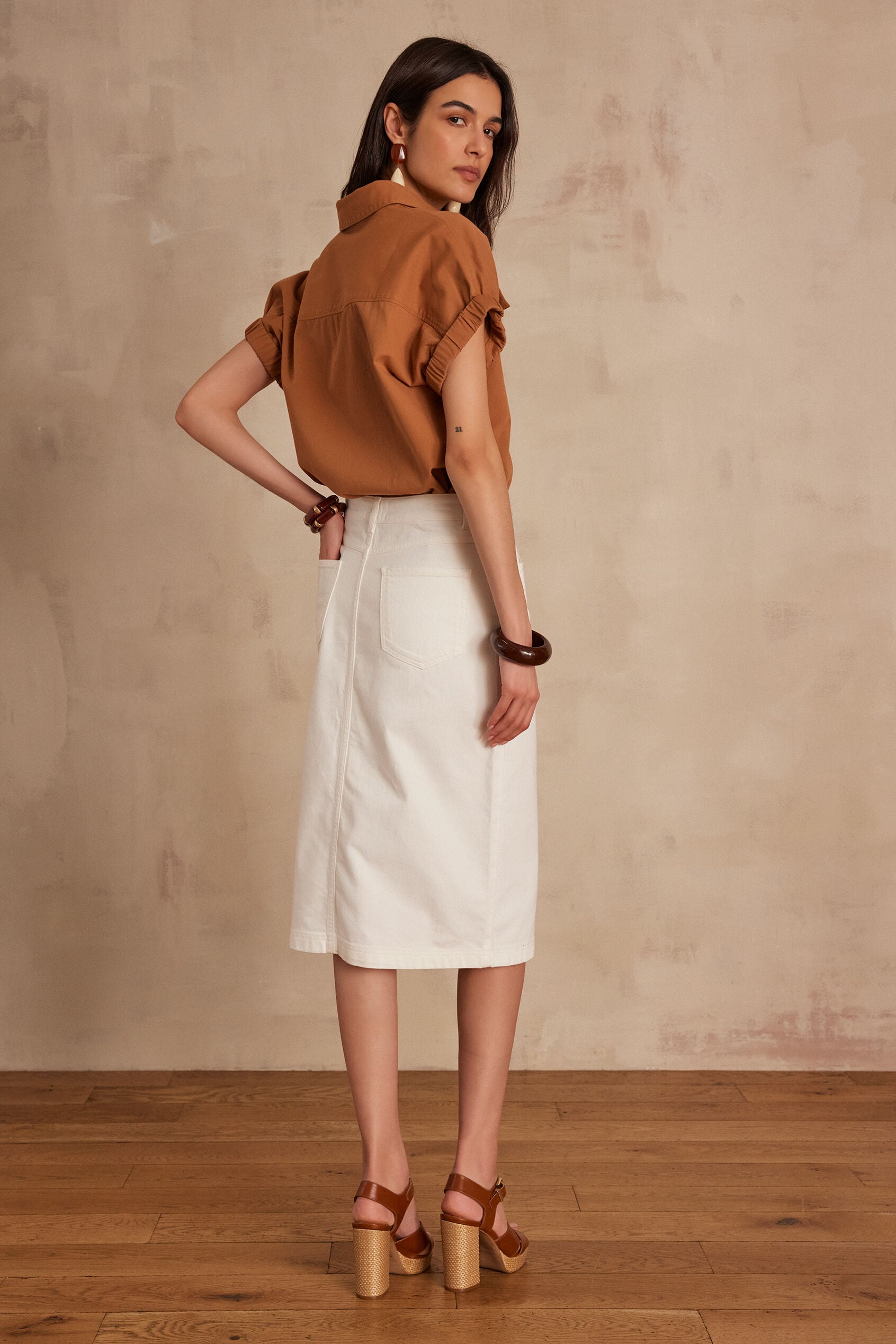 Flou Birdy Denim - White