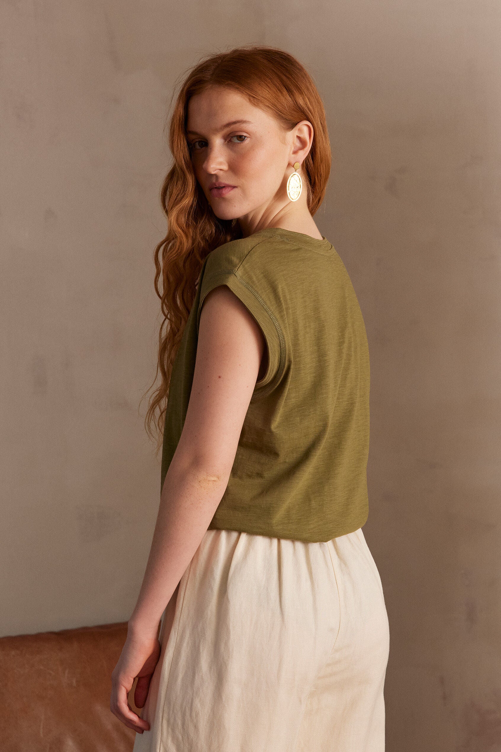 Delya T-shirt - Sage