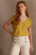 Delya T-shirt - Anise
