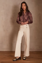 Oxan Overdyed Trousers - Cream