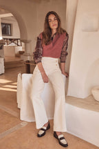 Oxan Overdyed Trousers - Cream