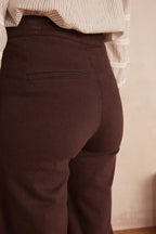 Oxan Overdyed Trousers - Chocolate