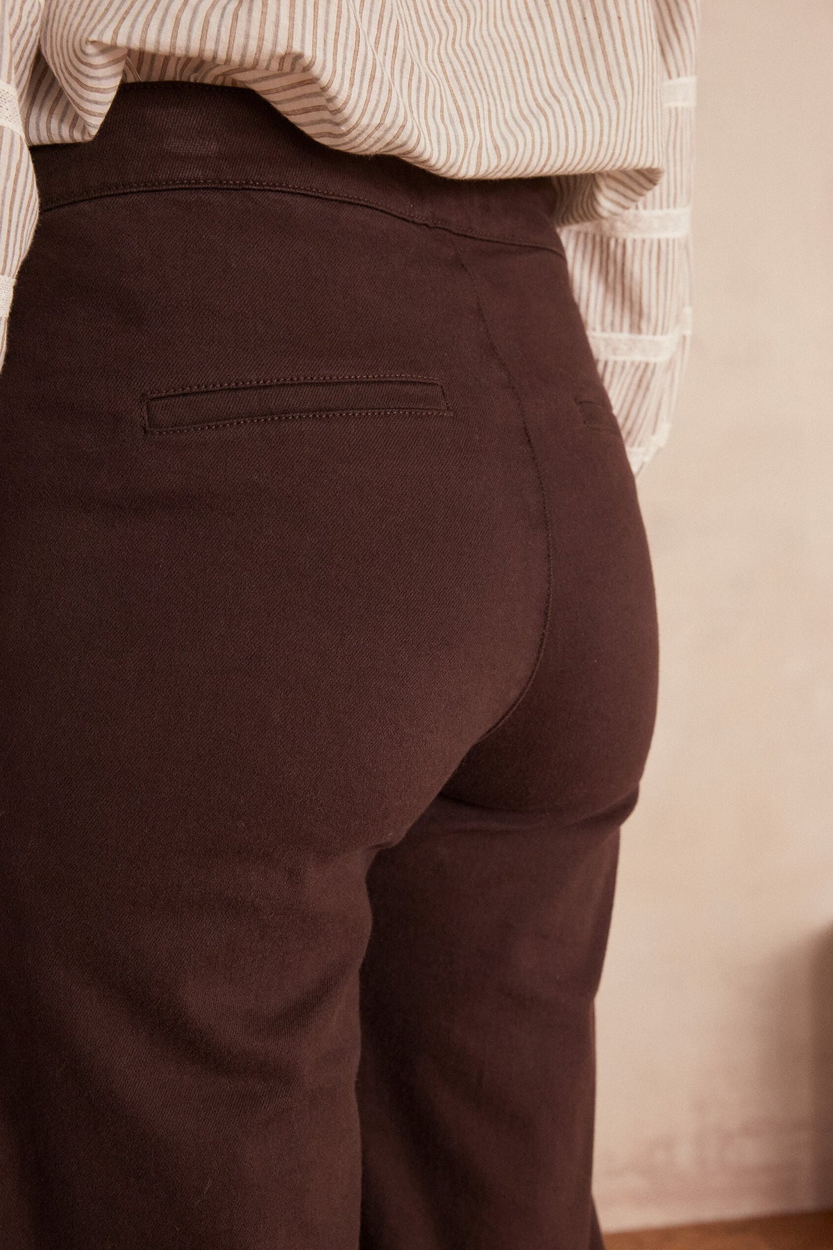 Oxan Overdyed Trousers - Chocolate