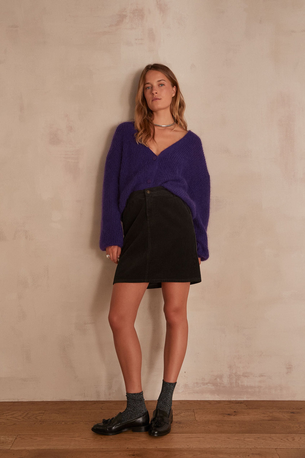 Flowing Billie Velvet - Black