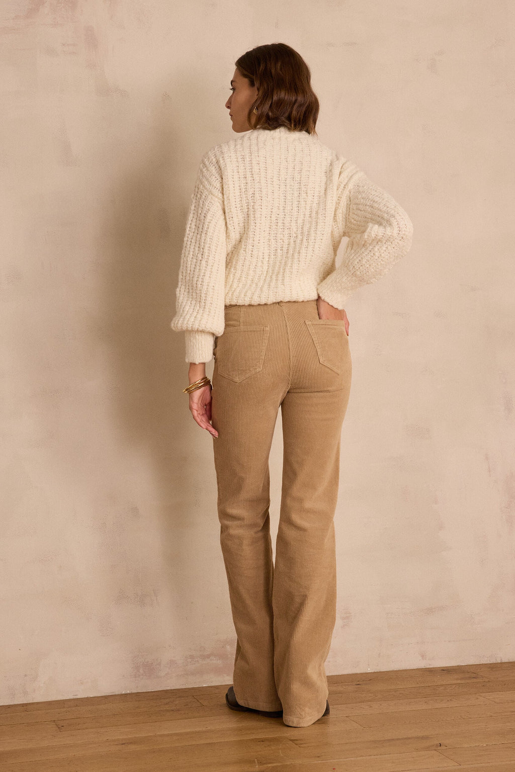 Ninon Corduroy Trousers - Light Taupe
