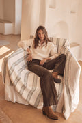 Luna Velvet Trousers - Khaki