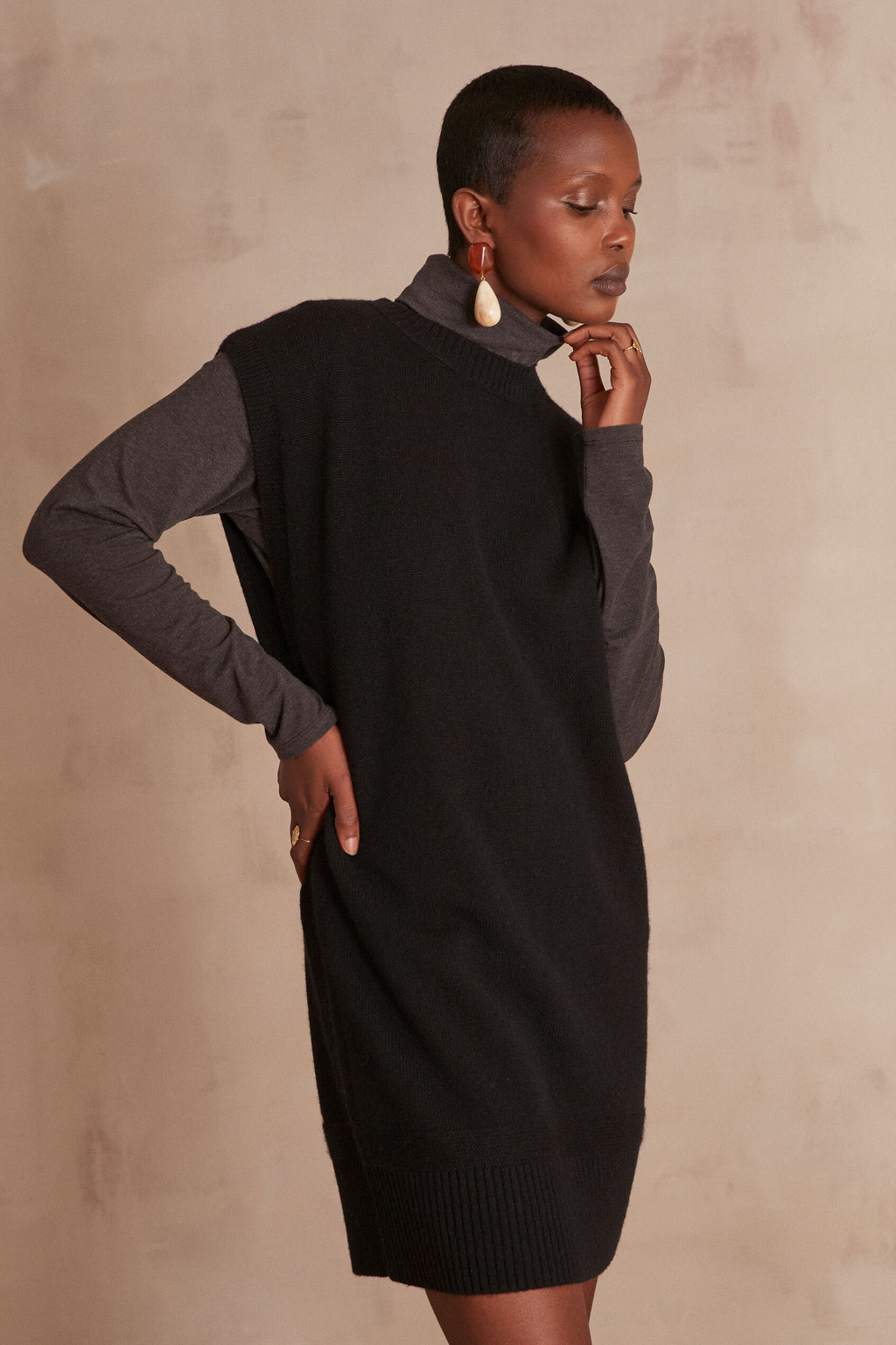 Robe Maille Marion - Noir