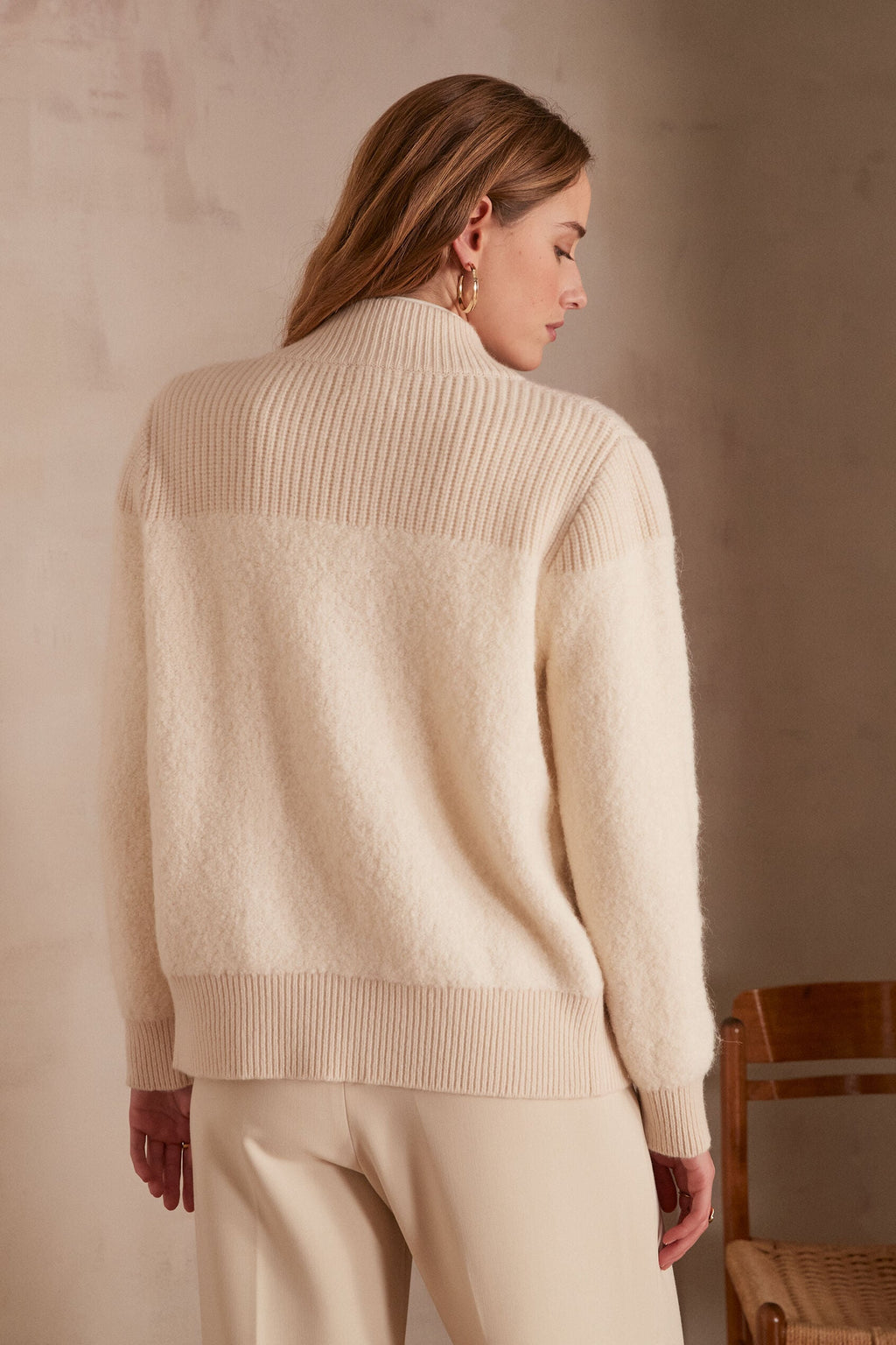Claudio Waistcoat/Cardigan - Cream