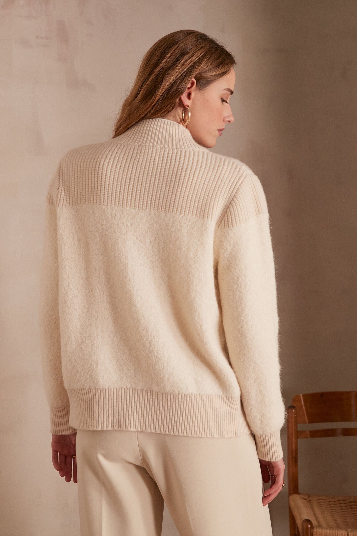 Claudio Waistcoat/Cardigan - Cream
