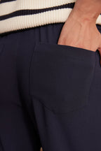 Ferdinand Crepe Trousers - Navy