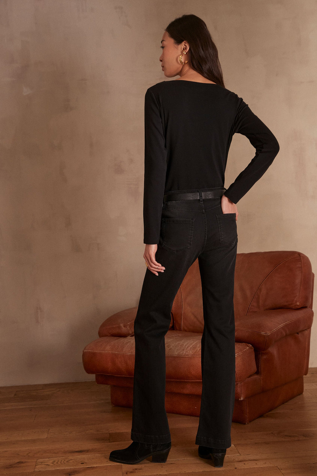 Lola Flare Trousers - Black