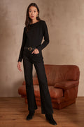 Lola Flare Trousers - Black