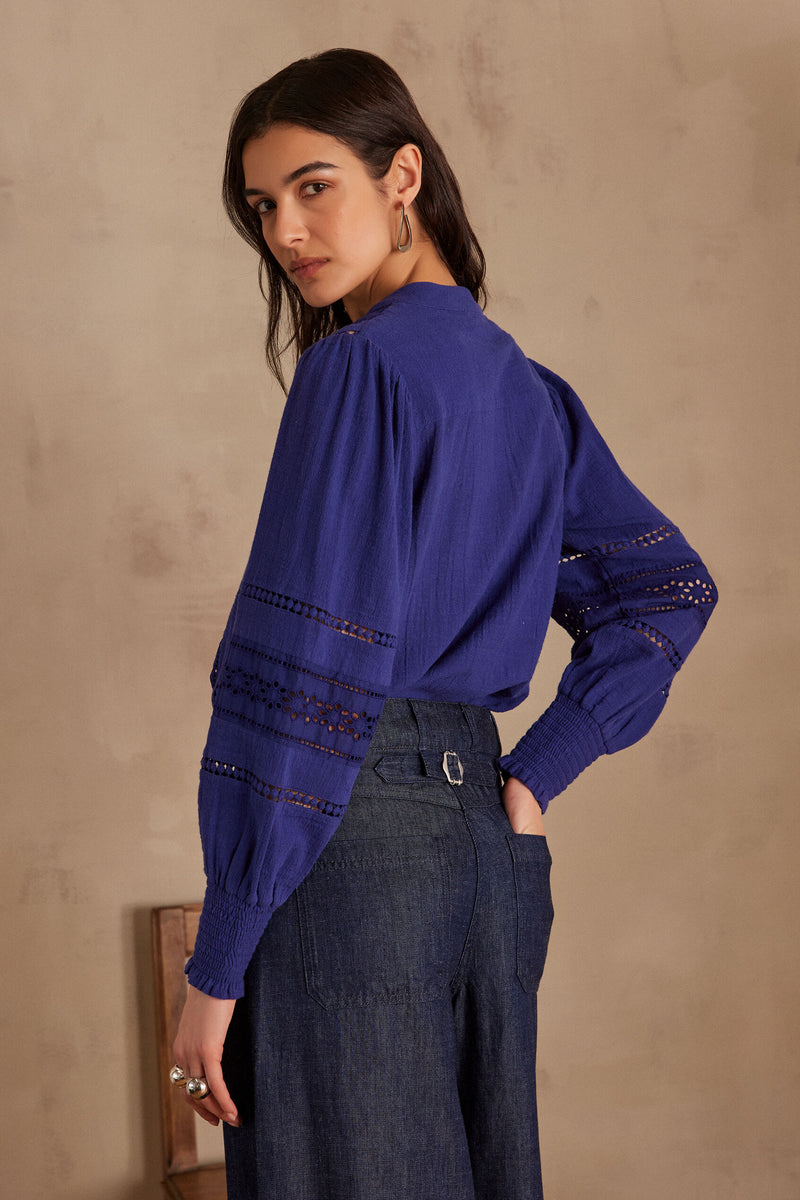 Baila Blouse - Royal Blue