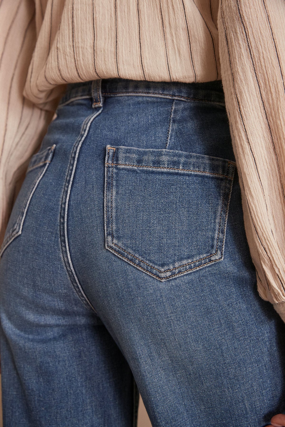 Pantalon Luna Large Denm - Délavé Clair
