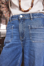 Pantalon Luna Large Denm - Délavé Clair