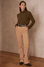 Ninon Velvet Trousers - Beige