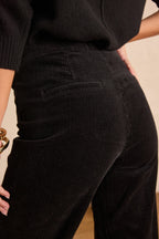 Oxan Velvet Trousers - Black